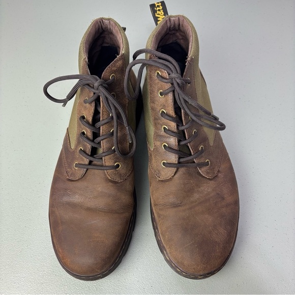 Dr. Martens Brown Two Tone Bonny II Boots Men's Size 13 Lace Up 6 Eye - Picture 3 of 13